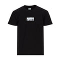 Youth black T-shirt with front box “PRO CLUB” logo