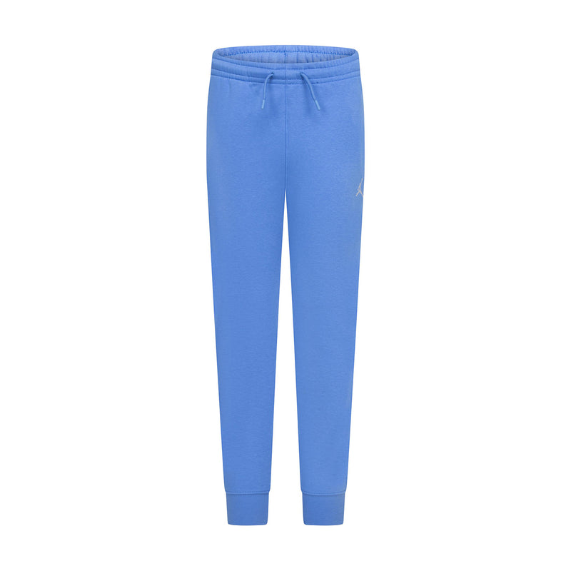 Legend Blue youth fleece pants with elastic waist, drawstring, tapered legs