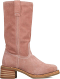 Quarter turn view Women's Frye Footwear style name Campus 12R in color Woodrose. Sku: FR41965-WRSE