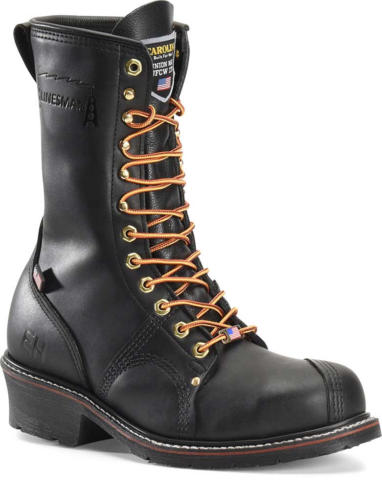 Carolina Men's 10 Inch Linesman Domestic Electrical Hazard Work Boot