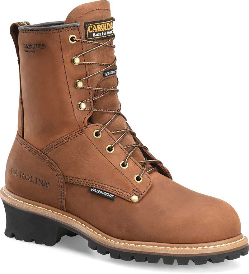 Carolina Men's 8 Inch Waterproof Insulated Elm Boot