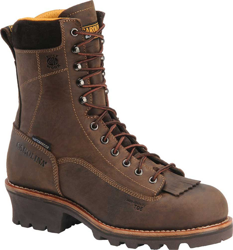 Carolina Men's 8 Inch Waterproof Lace-To-Toe Birch Boot