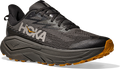 Quarter turn view Men's HOKA Footwear style name Challenger 8 GTX in color Asphalt Grey/ Varsity Yellow. Sku: 1171958-AYV