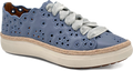 Quarter turn view Women's Aetrex Footwear style name Charlotte in color Hazy Blue. Sku: CA718