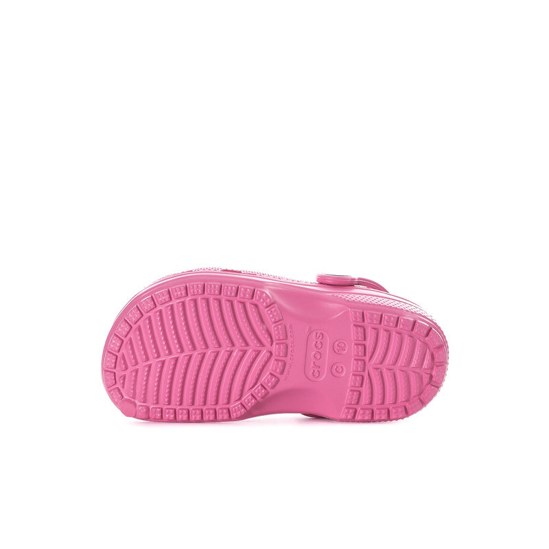 Toddler classic clog sole, quiet rose pink textured tread underside