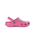 Youth pink clog with perforated upper, slide-on strap, and textured outsole