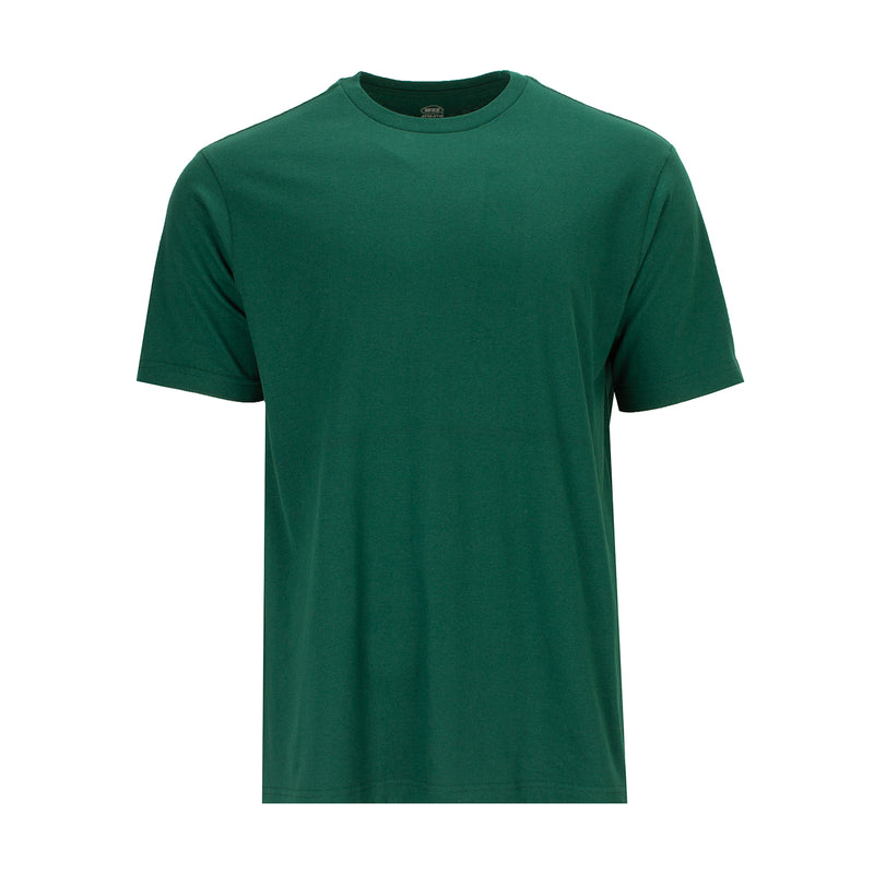 Men's classic crew tee in rainforest green, short sleeves