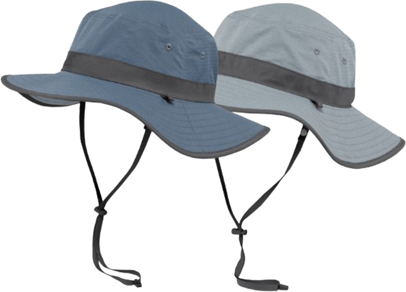 Quarter turn view Women's Sunday Hats style name Clear Creek Boonie Reversible in color Horizon/ Hazyblue. Sku: S2C11395HORIZON