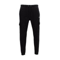 Nike men's black fleece cargo pants with drawstring waist