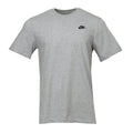 Men's heather grey Nike short-sleeve tee with small chest logo