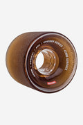 Conical Cruiser Wheel Clear Coffee 62mm with stoneground traction and visible hub