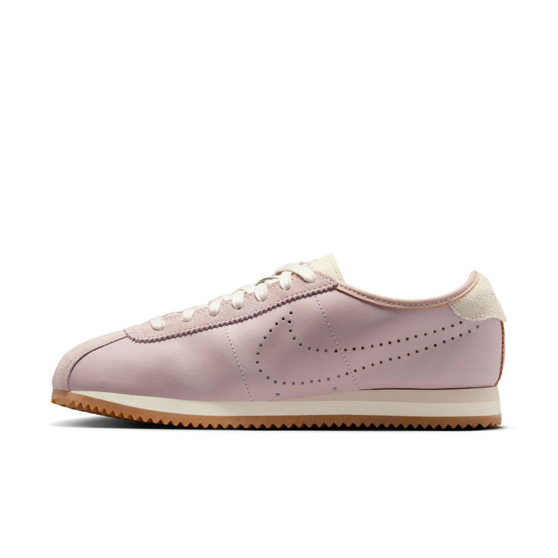 Women's Cortez sneakers, particle rose suede-look with perforated quarter panels