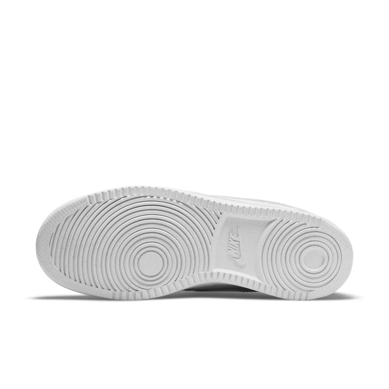 White rubber outsole with circular traction pattern