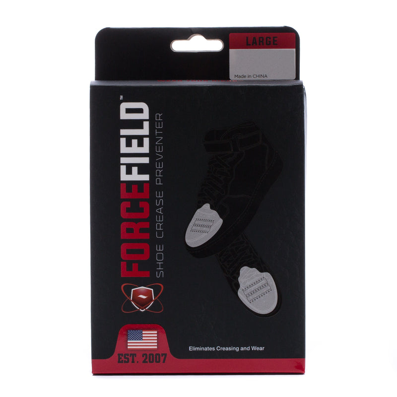 Large shoe crease preventer inserts, retail box packaging with product window