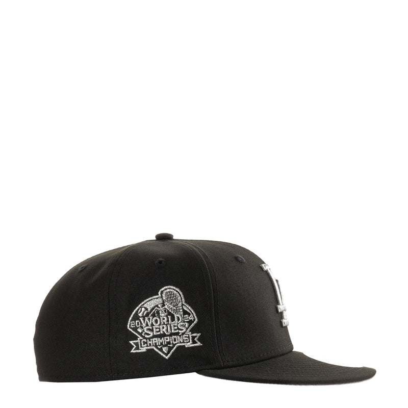 Black baseball cap with World Series Champions side patch