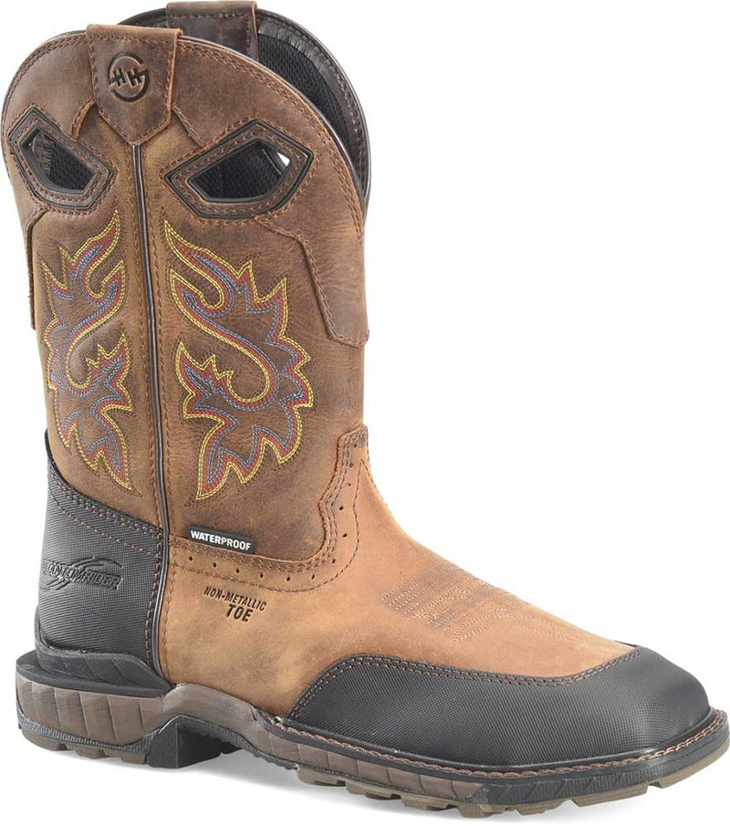 Double-H Boots Men's 11 Inch Waterproof Wide Square Toe Slip-Resistant
