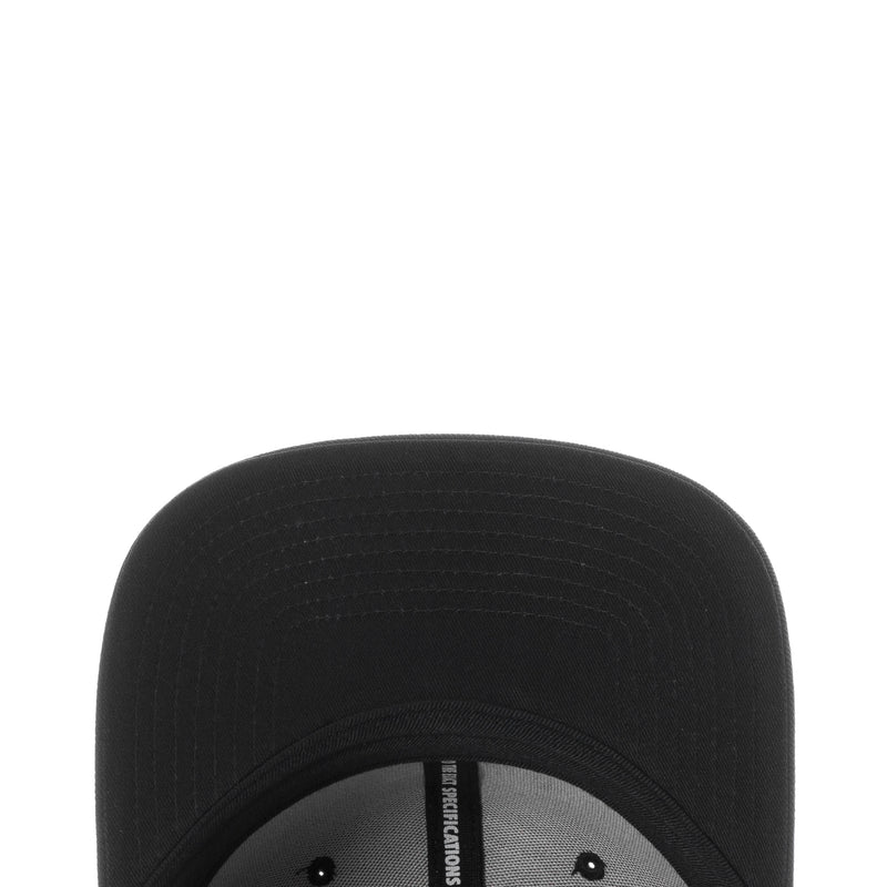 Black Nike cap crown with interior seam detail