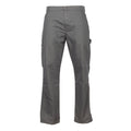 Men's duck carpenter pants in slate gray, straight leg with cargo side pocket