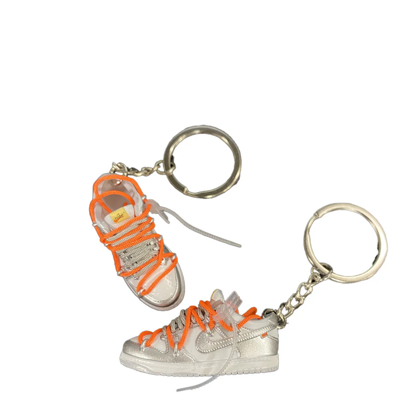 DUNK SNEAKER KEYCHAIN SILVER / ORANGE