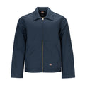 Men's Eisenhower jacket, airforce blue, gold zipper, stand collar, front pockets