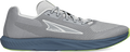 Quarter turn view Men's Altra Footwear style name Escalante 4 in color Gray/ Lime. Sku: AL0A85NE-232