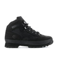 Men's black nubuck hiker boots, lace-up with padded collar and rugged tread sole