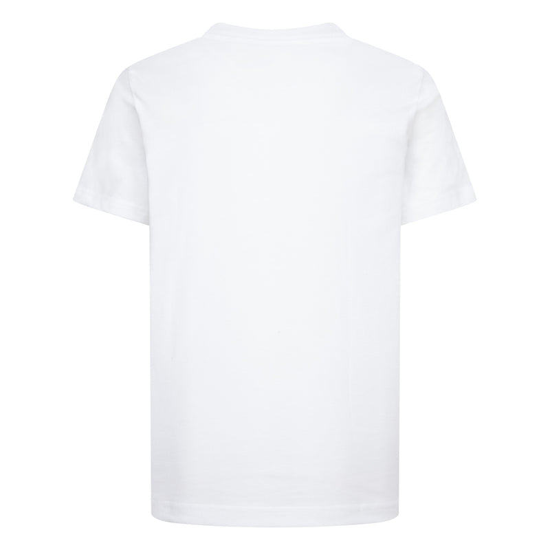 Youth white T-shirt with a plain back