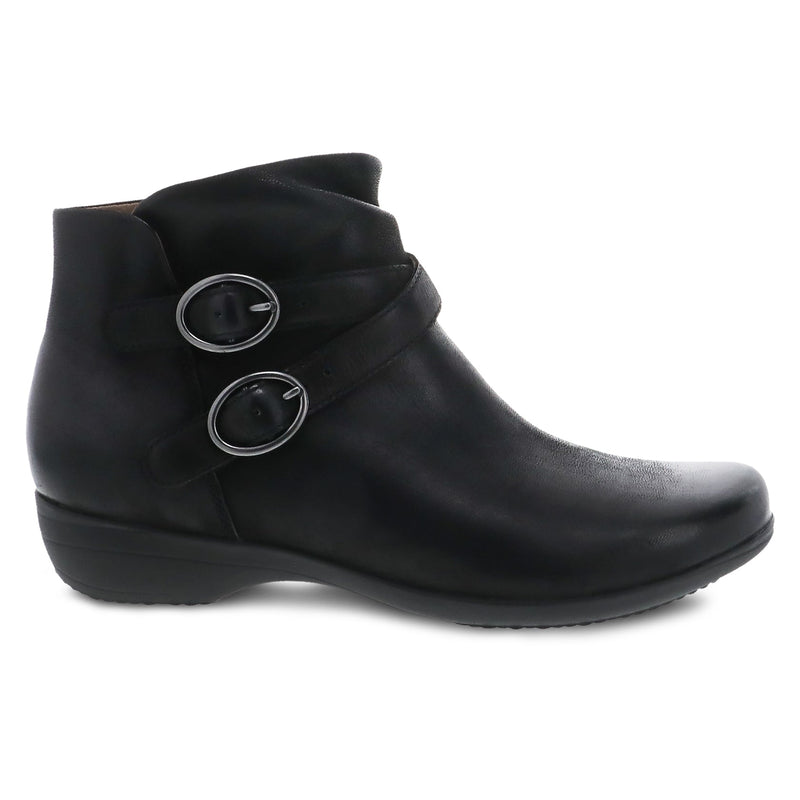 Women's Dansko Footwear style name Faithe color Black Burnished Nubuck. Sku: 5508-360200