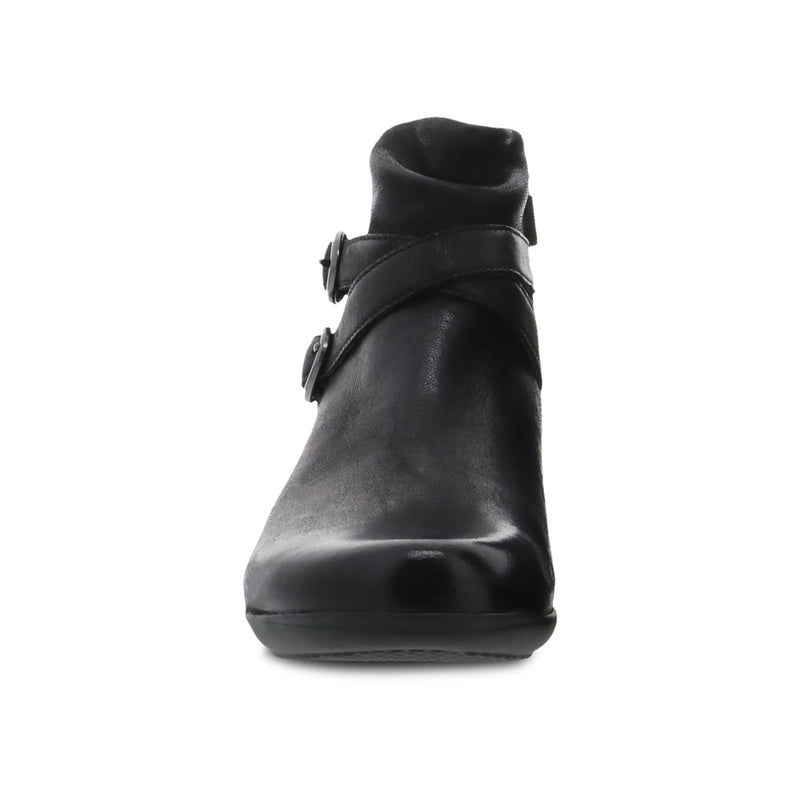 Women's Dansko Footwear style name Faithe color Black Burnished Nubuck. Sku: 5508-360200