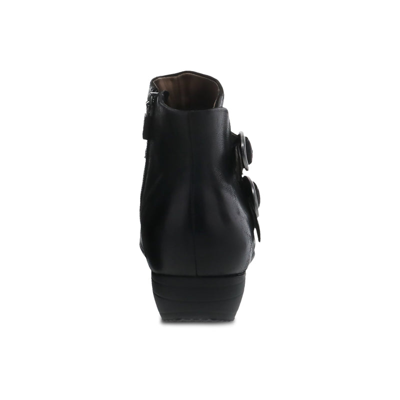Women's Dansko Footwear style name Faithe color Black Burnished Nubuck. Sku: 5508-360200