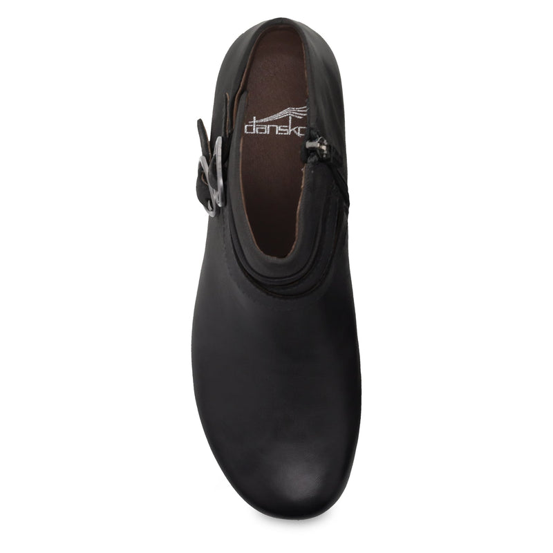 Women's Dansko Footwear style name Faithe color Black Burnished Nubuck. Sku: 5508-360200