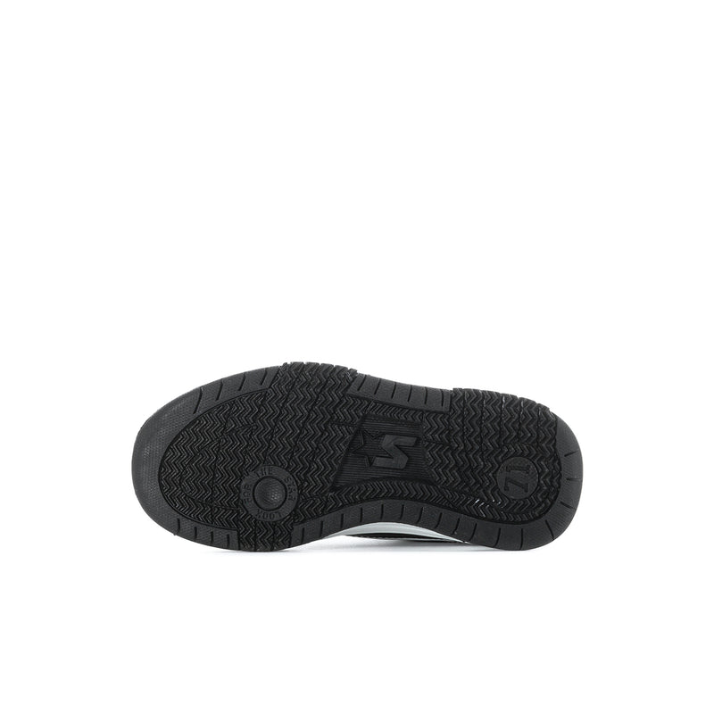 Kids' sneaker outsole with textured tread and thick rubber midsole