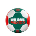 Mexico soccer ball with green center panel and 'WE ARE MEXICO' print, white and red panels