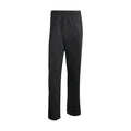 Men's black track pant with elastic waistband and tapered legs.