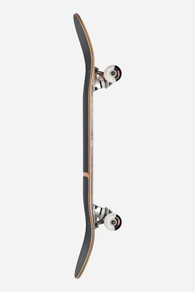 Side profile of Terra Bay Visitation G1 complete skateboard with 8.25 inch deck and black grip tape