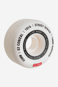 G2 Conical Street Wheel in white with black inner ring and Globe brand logo