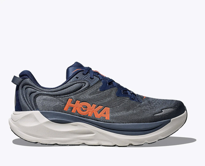 Men's HOKA Footwear in Midnight Blue/ Faded Navy. Sku: 1171934-MLFD