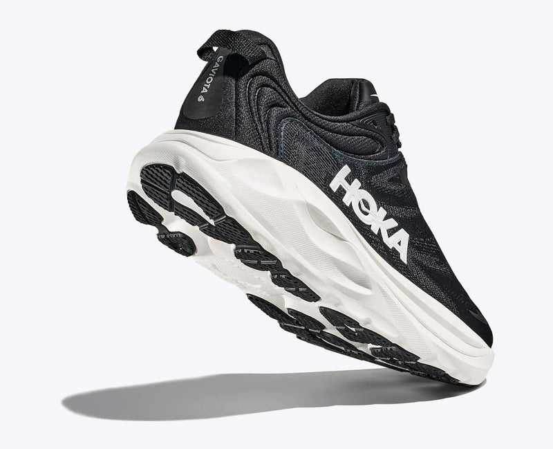 Women's HOKA Gaviota 6 in Black/ White. Sku: 1171933-BWHT