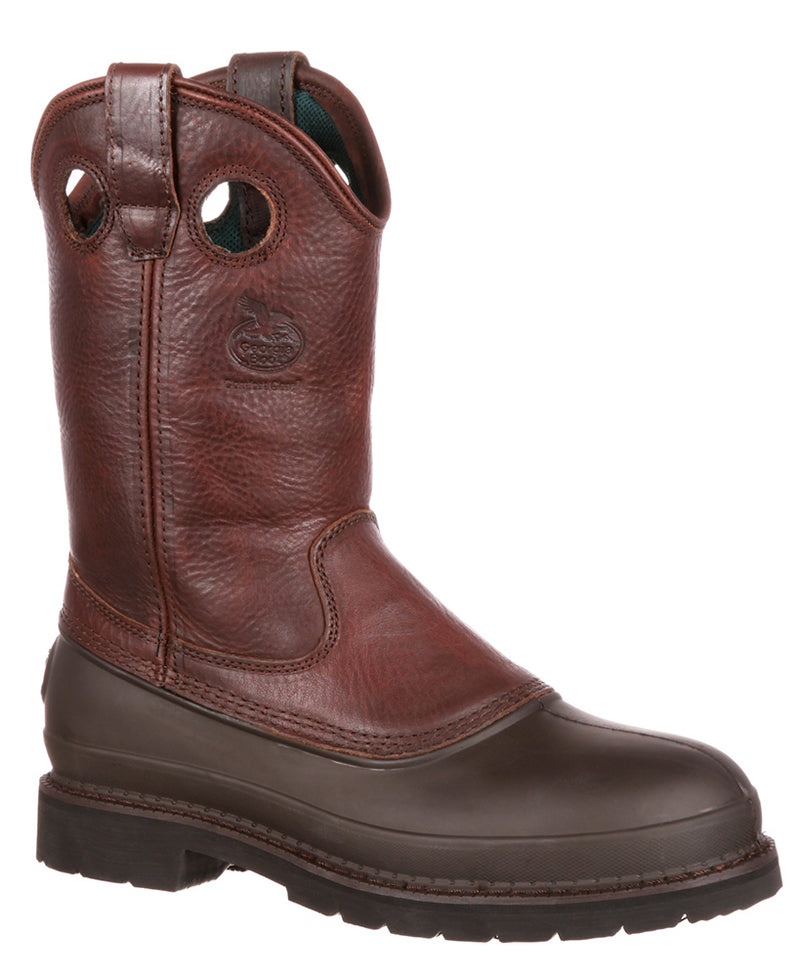 Georgia Boot Men's 12 Inch Steel Toe Muddog Wellington