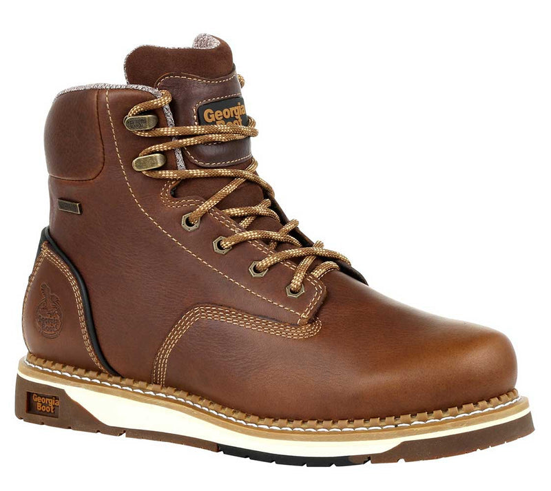 Georgia Boot Men's 6 Inch Waterproof AMP LT Wedge Boot