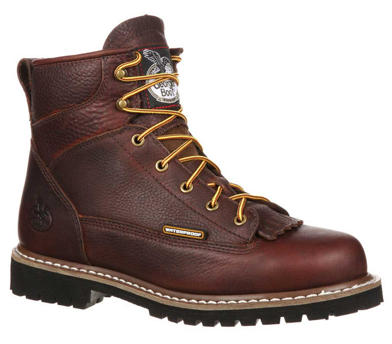 Georgia Boot Men's 6 Inch Waterproof Lace-To-Toe Boot