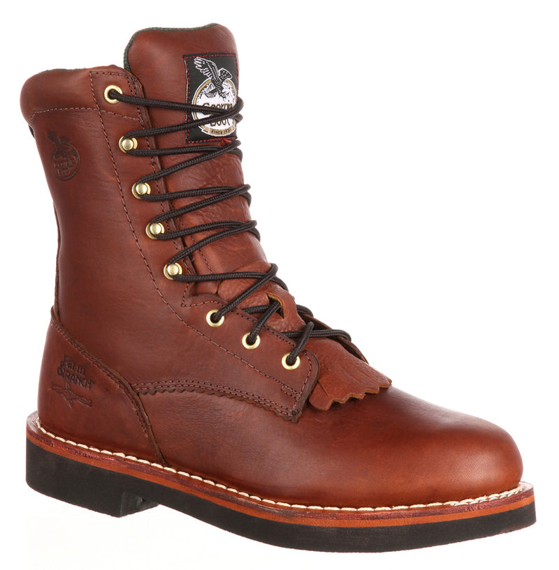 Georgia Boot Men's 8 Inch Farm And Ranch Lacer Boot