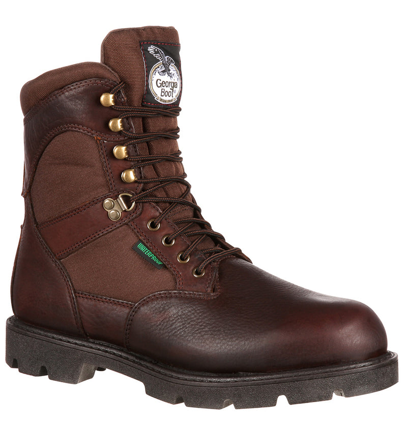 Georgia Boot Men's 8 Inch Homeland Waterproof 600G Insulated Boot