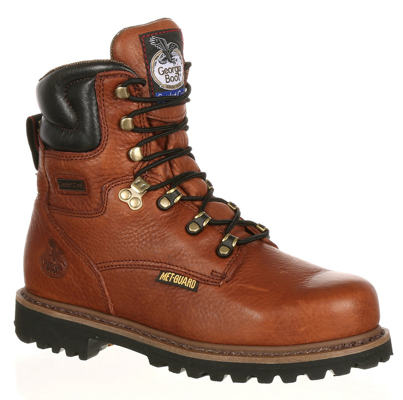 Georgia Boot Men's 8 Inch Steel Toe Hammer Internal Metatarsal Boot