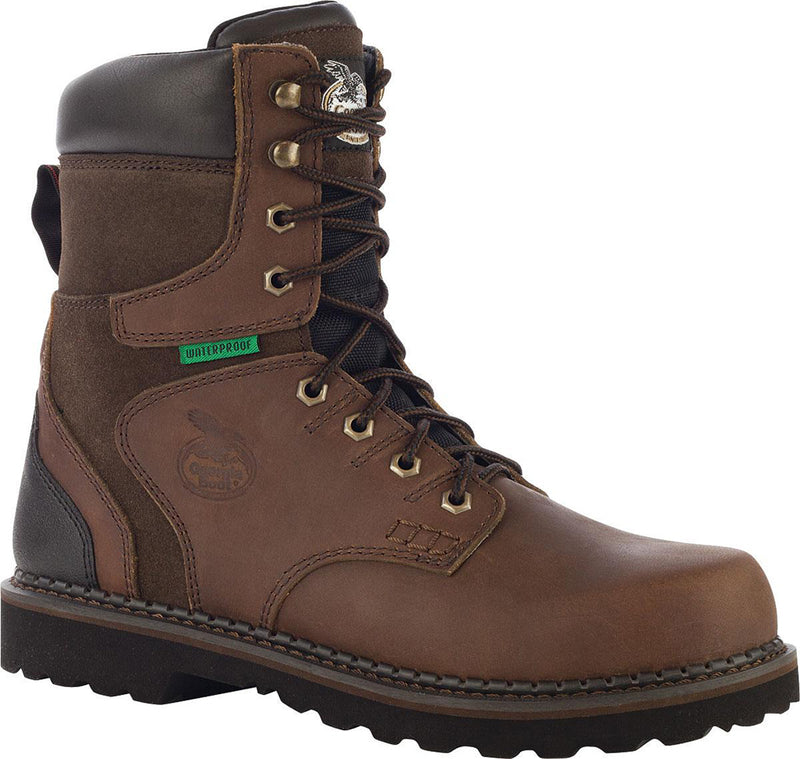 Georgia Boot Men's 8 Inch Steel Toe Waterproof Brookville Boot