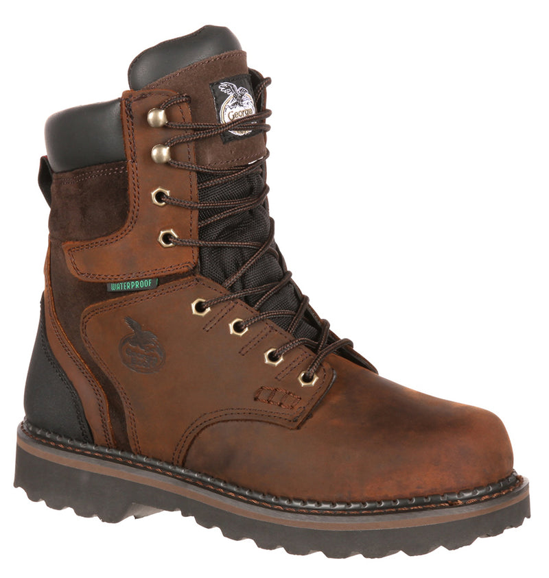 Georgia Boot Men's 8 Inch Waterproof Brookville Boot