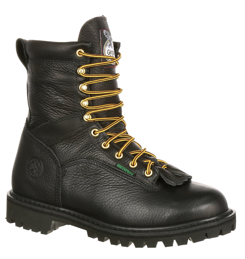 Georgia Boot Men's 8 Inch Waterproof Lace-To-Toe Boot