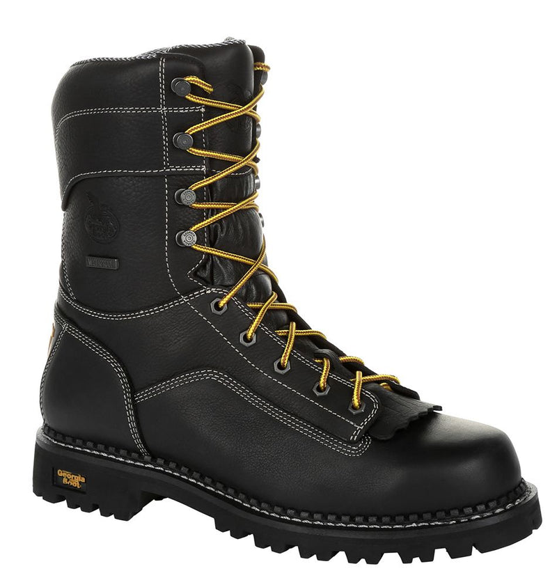 Georgia Boot Men's 9 Inch Waterproof Amp LT Logger Low Heel Boot