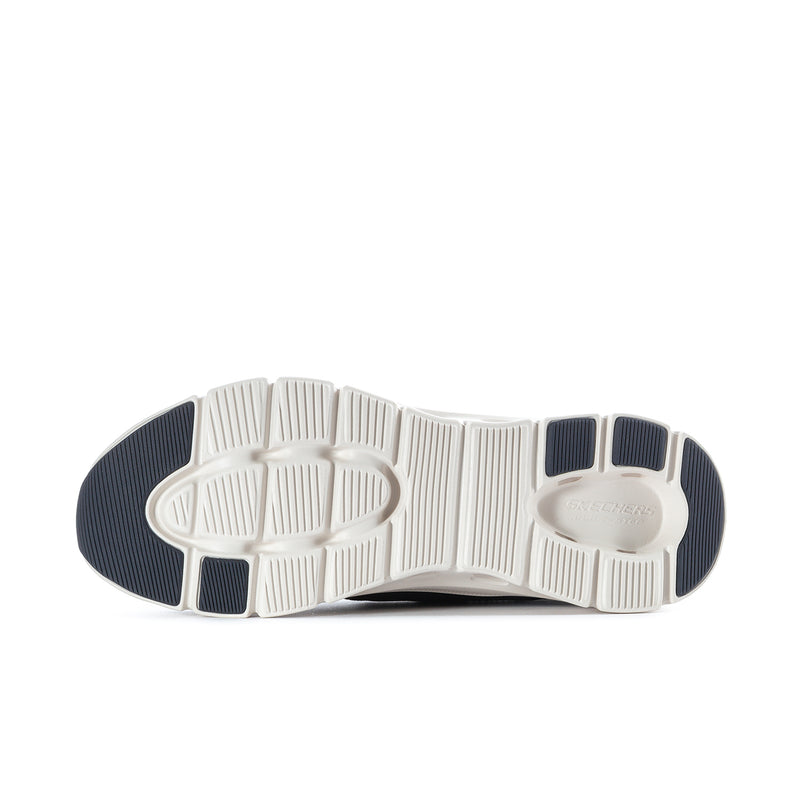 Men's sneaker outsole with white traction tread and dark rubber edge.