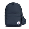 Go 2 backpack in Converse Navy, front zip pocket and All Star logo patch
